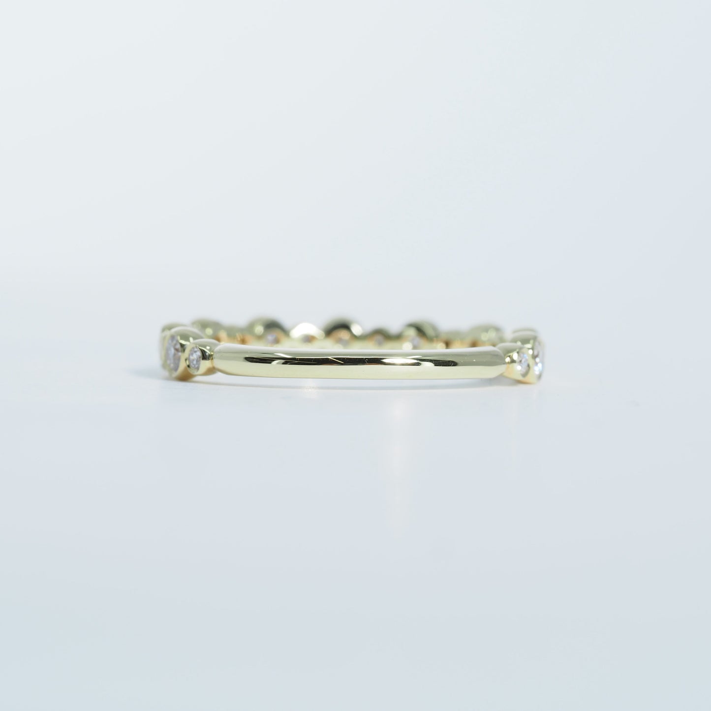 K18 ドロップ ダイヤ リング #12