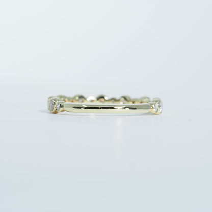 K18 ドロップ ダイヤ リング #12