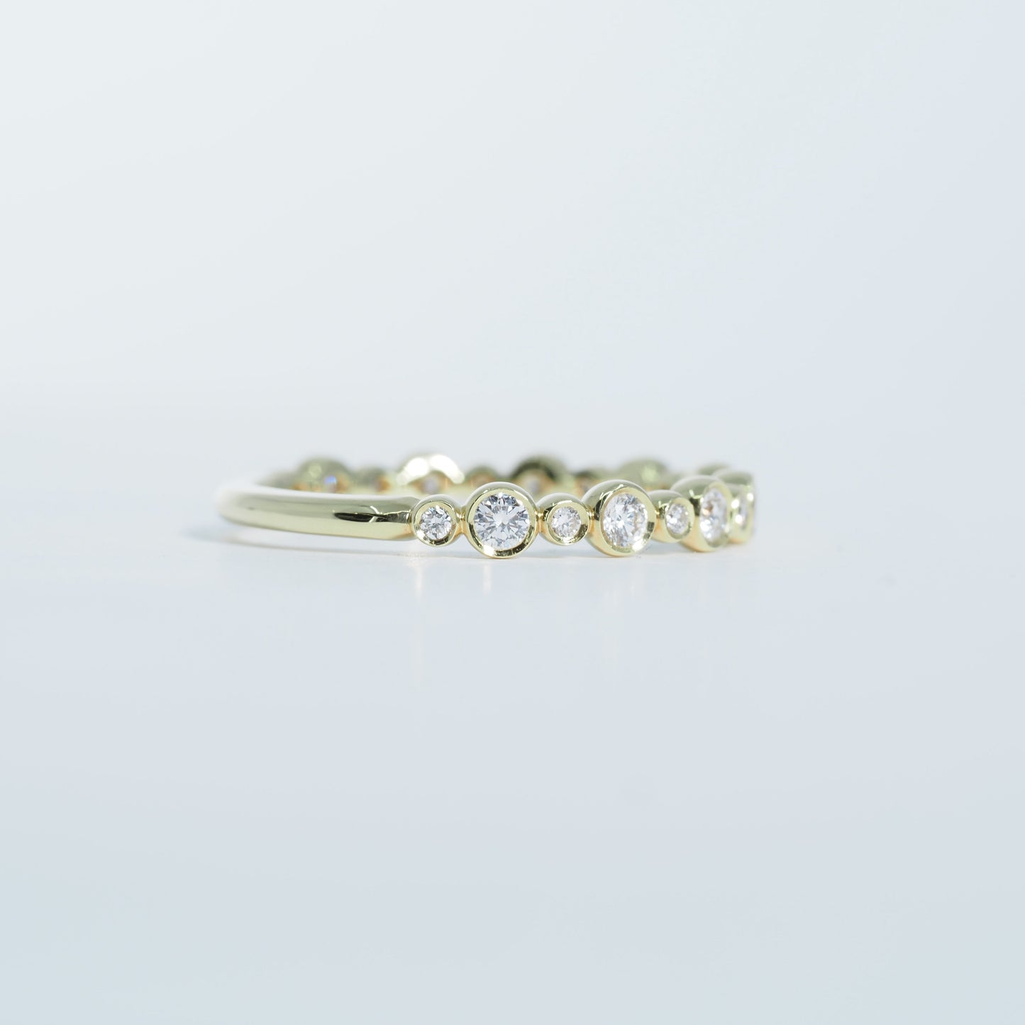 K18 ドロップ ダイヤ リング #12