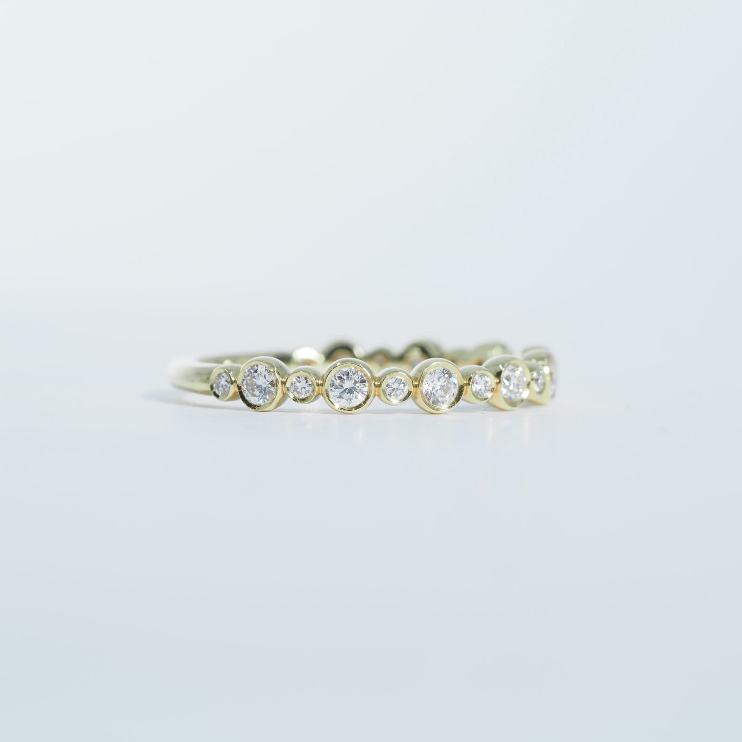 K18 ドロップ ダイヤ リング #12