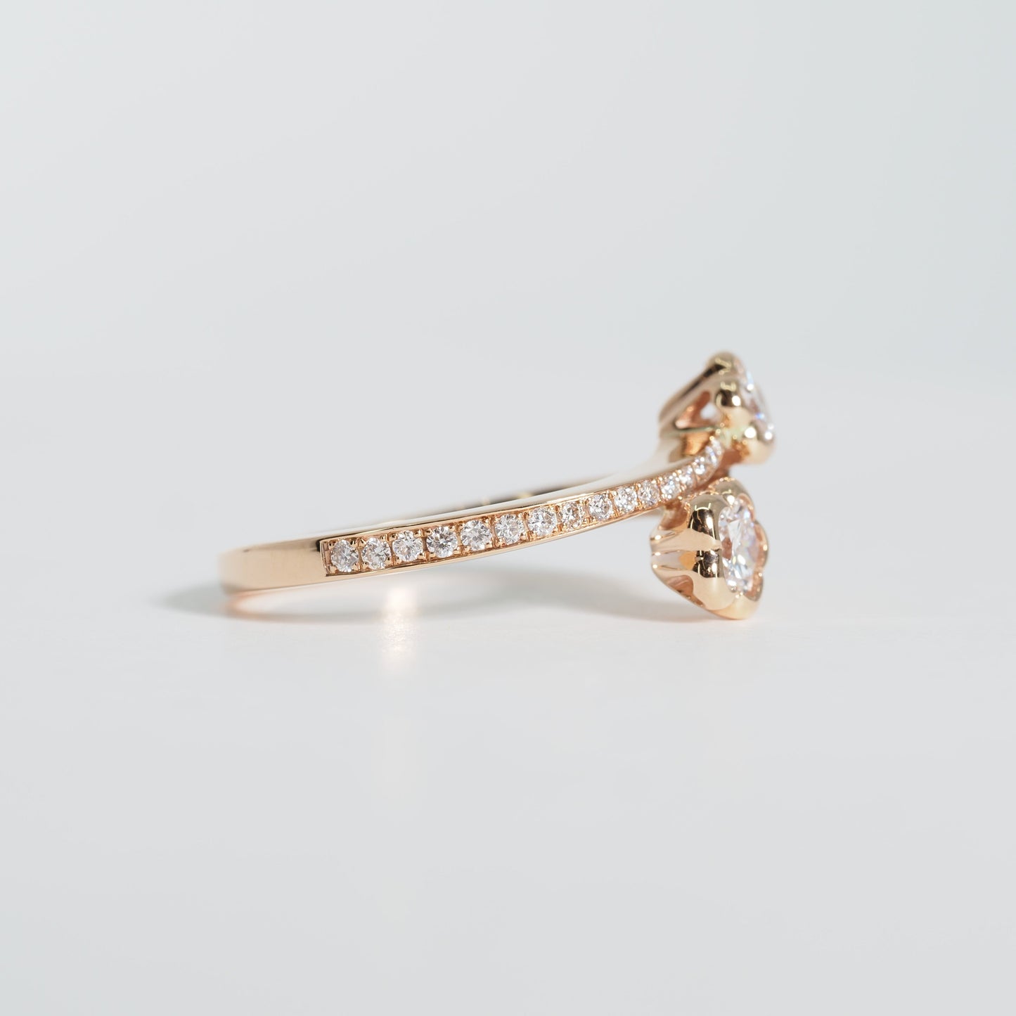 K18 クロス フラワー リング #11