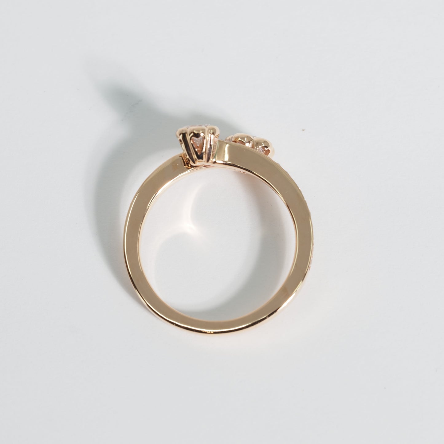 K18 クロス フラワー リング #11