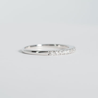 K18WG ハーフエタニティ ダイヤ リング #11