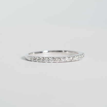 K18WG ハーフエタニティ ダイヤ リング #11