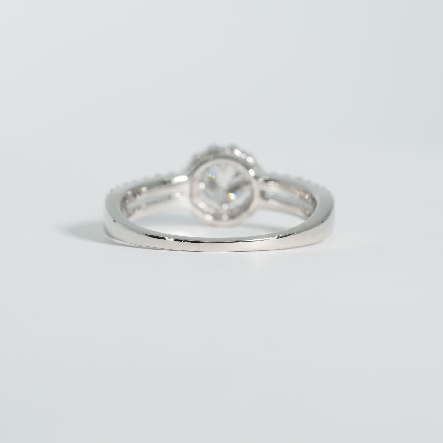 Pt900 ダブルアーム ヘイロー リング #14