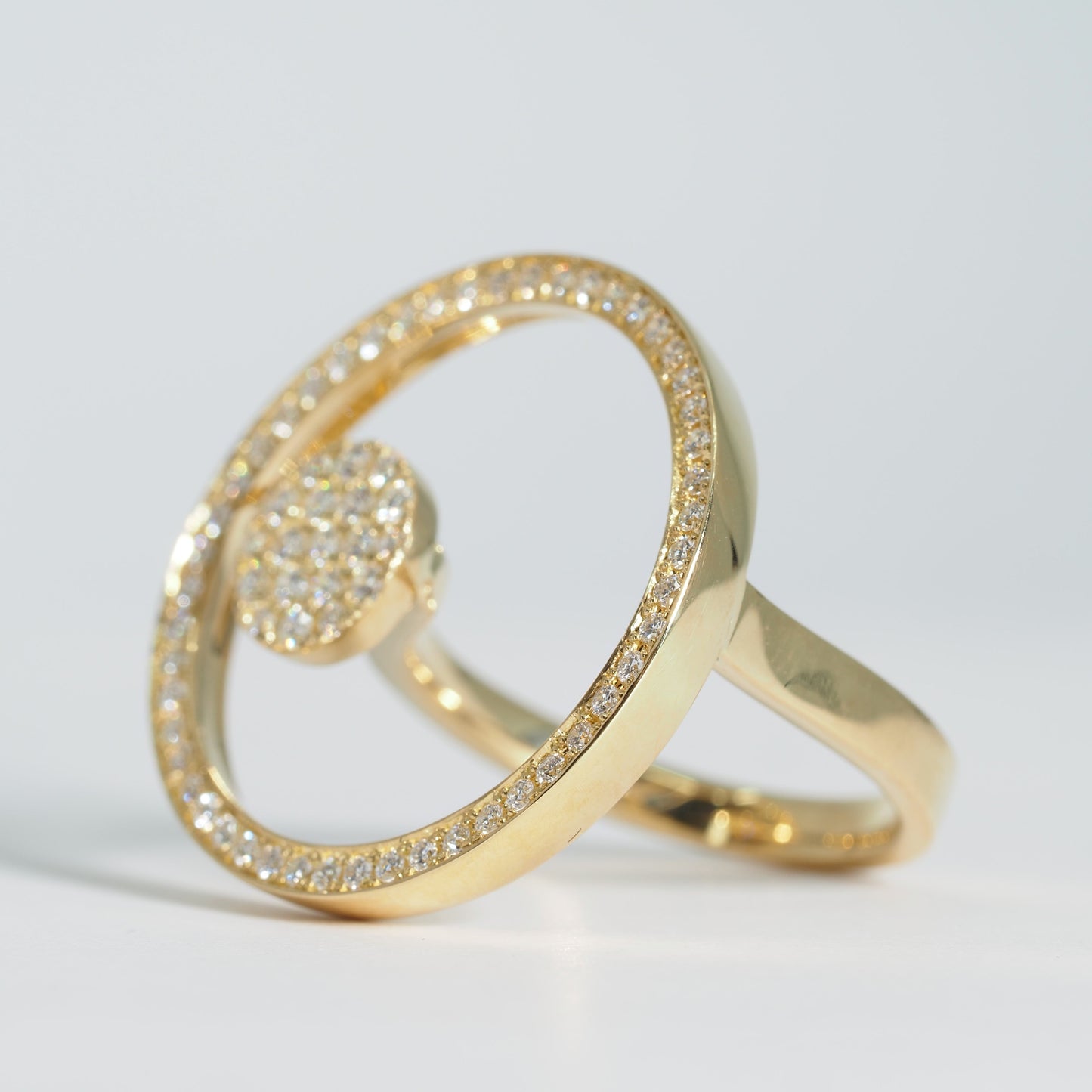 K18 サークル ダイヤリング #13