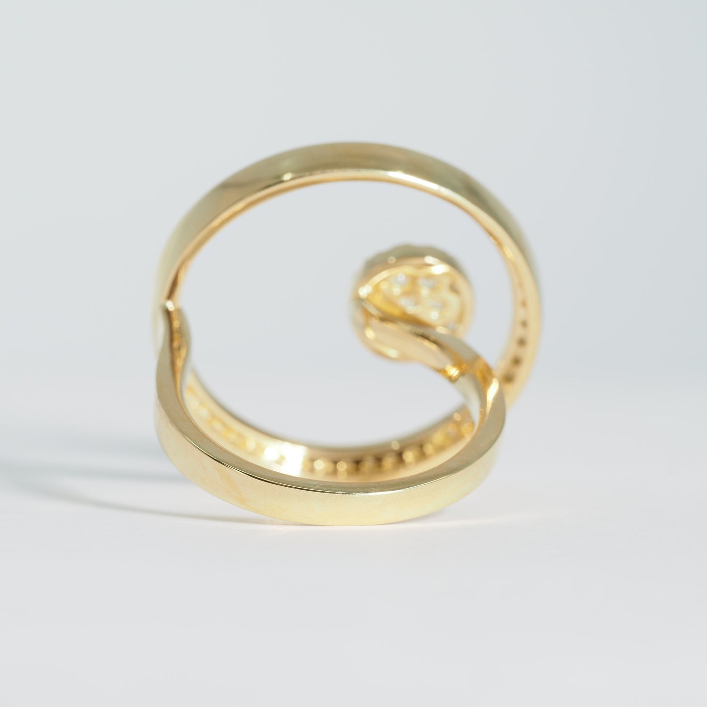 K18 サークル ダイヤリング #13