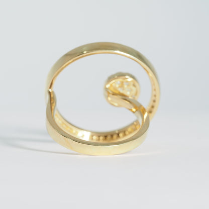 K18 サークル ダイヤリング #13