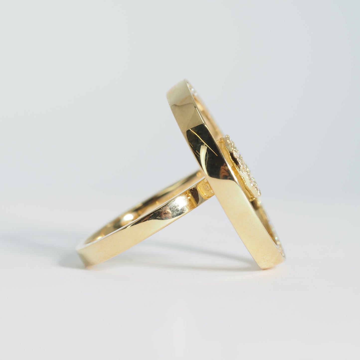 K18 サークル ダイヤリング #13