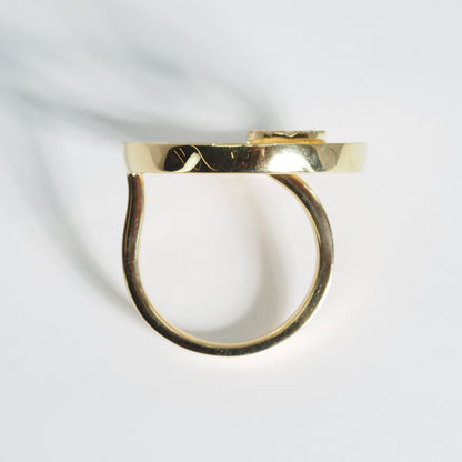 K18 サークル ダイヤリング #13