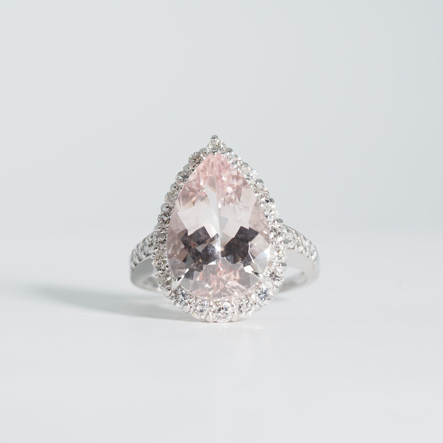 Pt900 モルガナイト リング #12