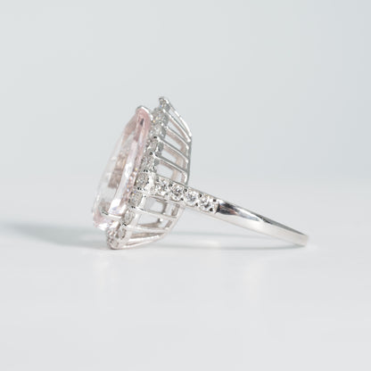 Pt900 モルガナイト リング #12