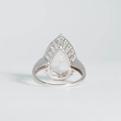 Pt900 モルガナイト リング #12