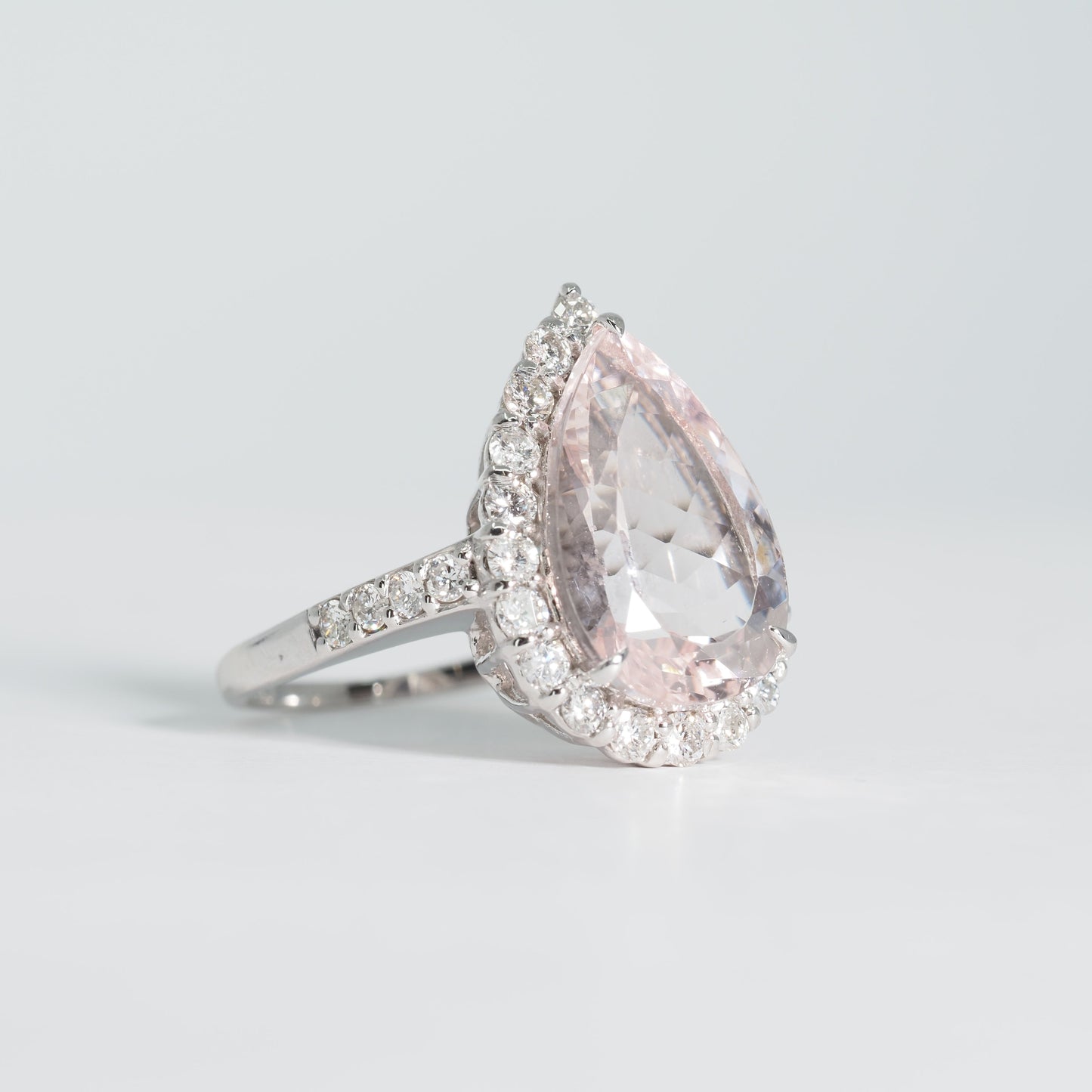 Pt900 モルガナイト リング #12