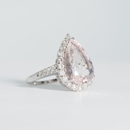 Pt900 モルガナイト リング #12