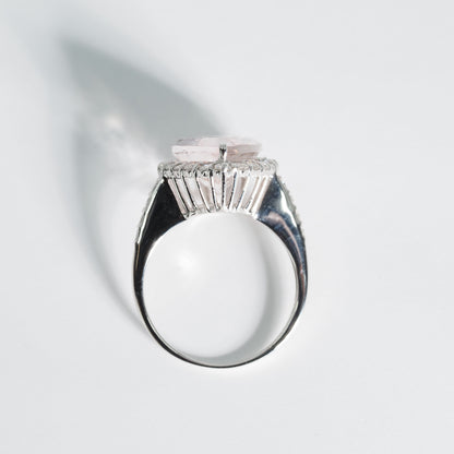 Pt900 モルガナイト リング #12