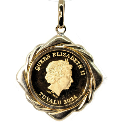 《 NEW IN 》K18 / 24 ホース 1/10oz コイン PD1