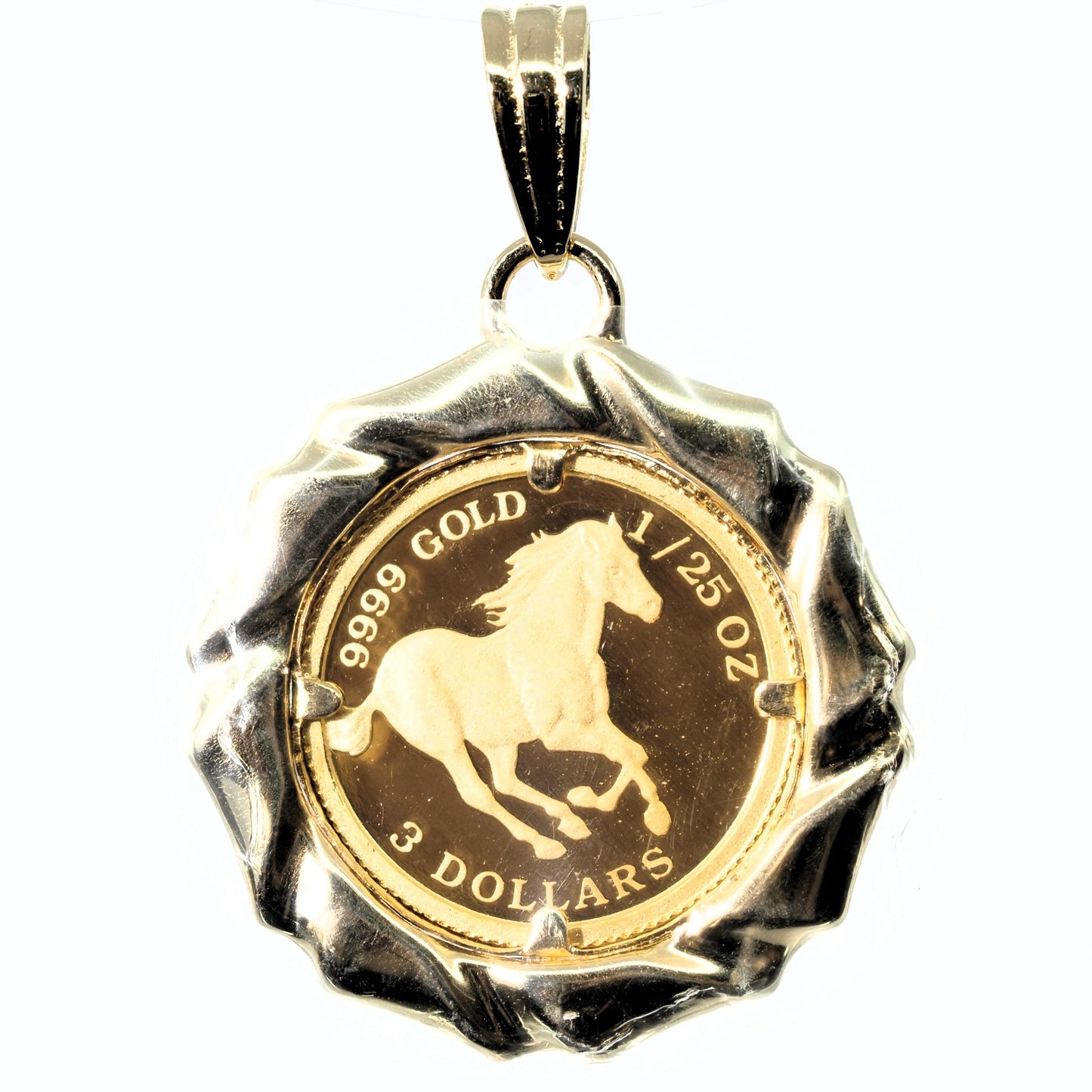 《 NEW IN 》K18 / 24 ホース 1/25oz コイン PD3