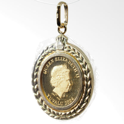 K18 / 24 ホース 1/25oz コイン PD4