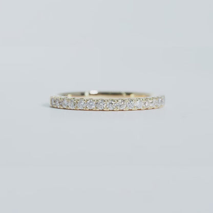 K18 ハーフエタニティ ダイヤ リング #10