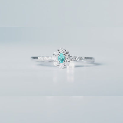 Pt950 パライバトルマリン リング #13