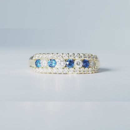 K18 サファイア ダイヤ リング #14